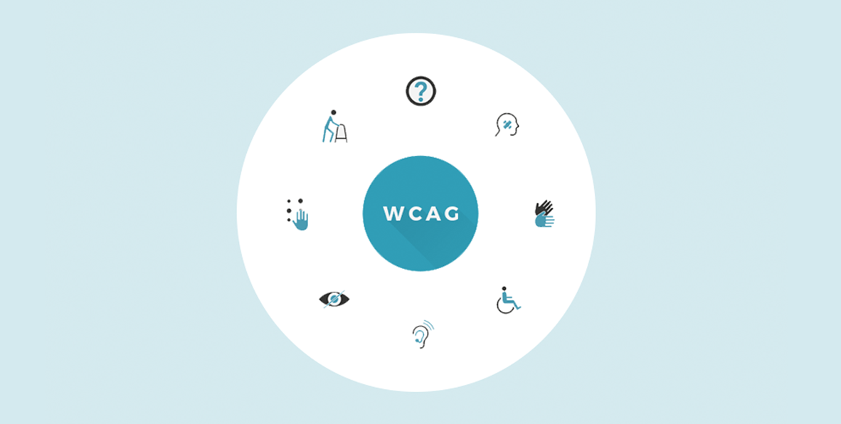 wcag illustration - circle with icons